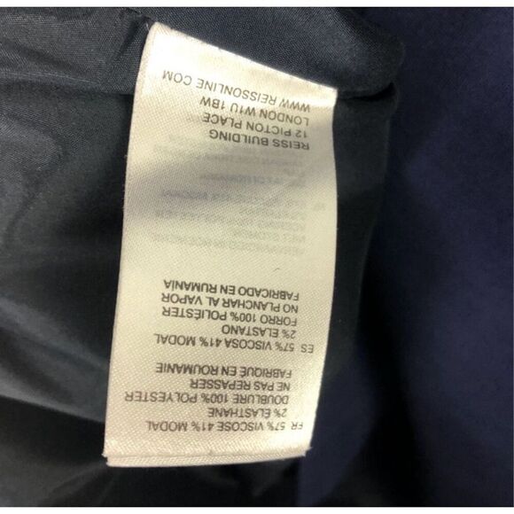 Reiss Navy Dress Angel Fitted Panel Short Sleeve size 8 - Picture 10 of 10